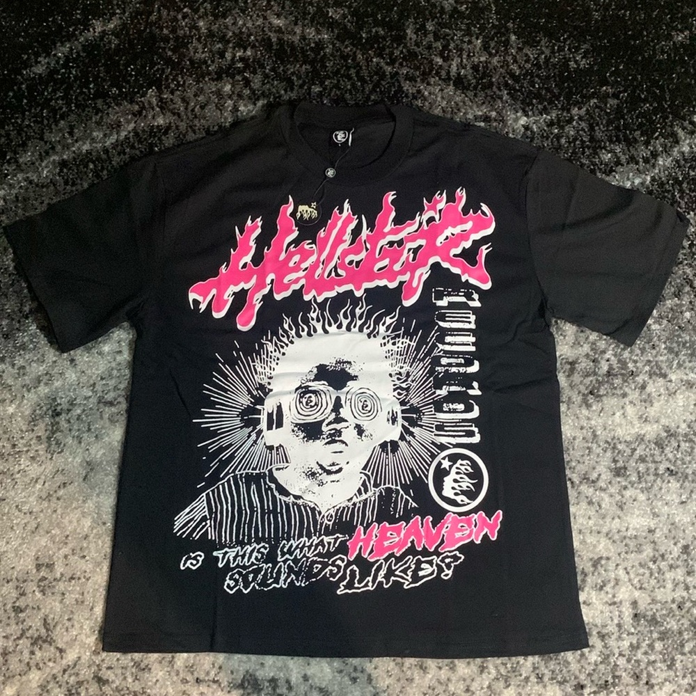 Hellstar Studios Rage Graphic Heaven Sounds Black T-Shirt Men’s Size Large